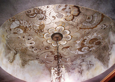 Decorative painted ceiling